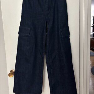 Banana Republic Factory Wide Leg Cargo Jeans Size 30/10